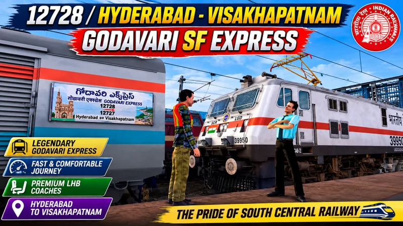 12728 Godavari express By SCR